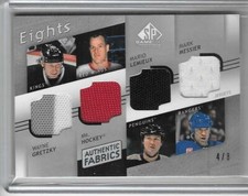 GRETZKY / HOWE / LEMIEUX / MESSIER / CROSBY / OVECHKIN 2008 SP / 8 PLAYER JERSEY