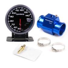 2.5" 60mm Pointer Meter Water Temperature Gauge w/36mm Joint Pipe Sensor Adapter