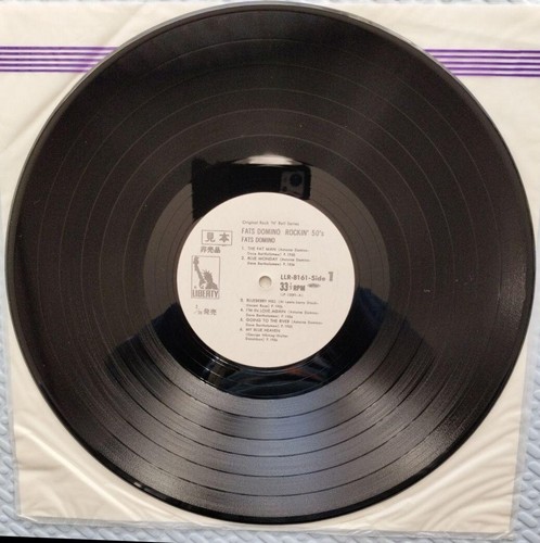 PROMO! FATS DOMINO / ROCKIN' 50'S WHITE LABAL WITH OBI JAPAN PRESS VINYL LP - Picture 6 of 6