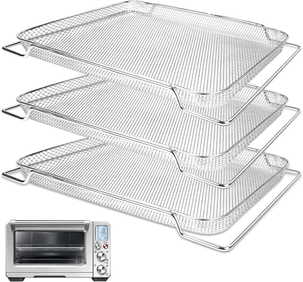 Stainless Steel Air Fryer Basket Set for Breville Smart Oven Air Fryer Pro