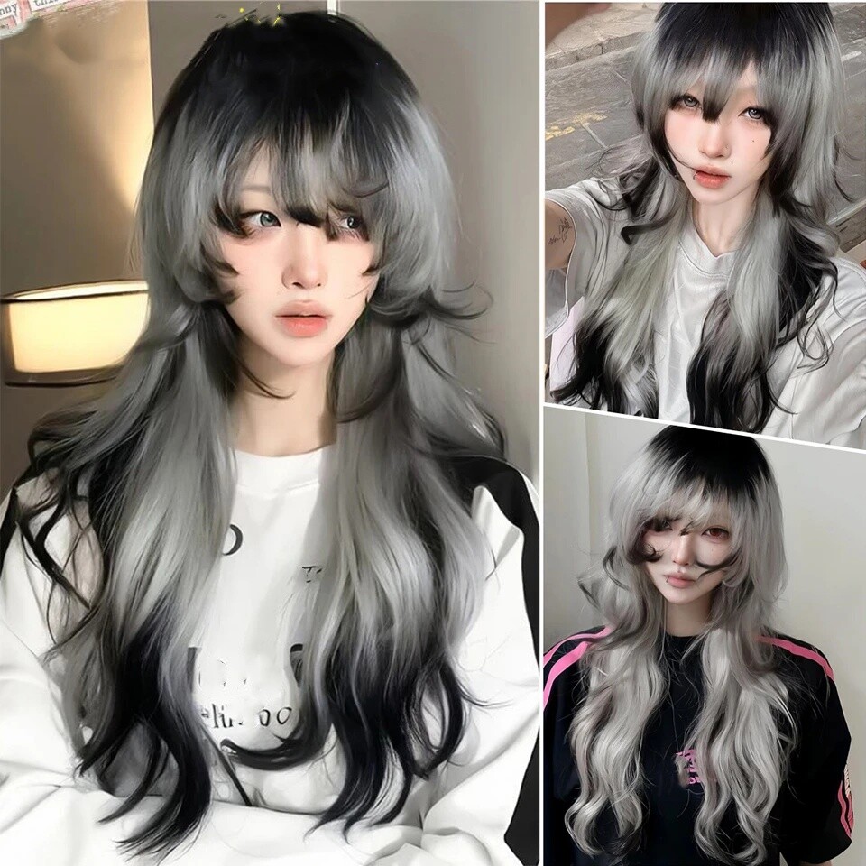 Long Synthetic Wig with Bangs Cosplay Party Halloween Wig  display picture 2