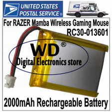USPS 2000mAh Battery For RAZER Mamba Wireless Mouse RC30-013601 RZ01-01360100