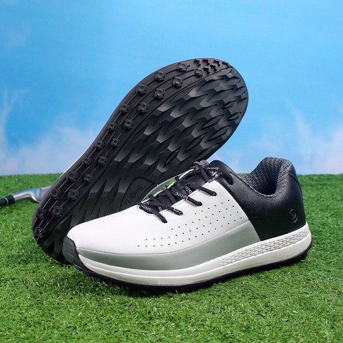 Herren Wasserdicht Rutschfest Spikeless Golfschuhe Outdoor Turnschuhe Freizeitschuhe - Bild 9 von 19