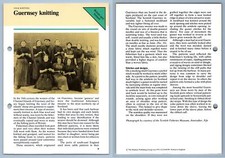 Guernsey Knitting - Folk Knitting Odhams Knitting Collection Instruction Card