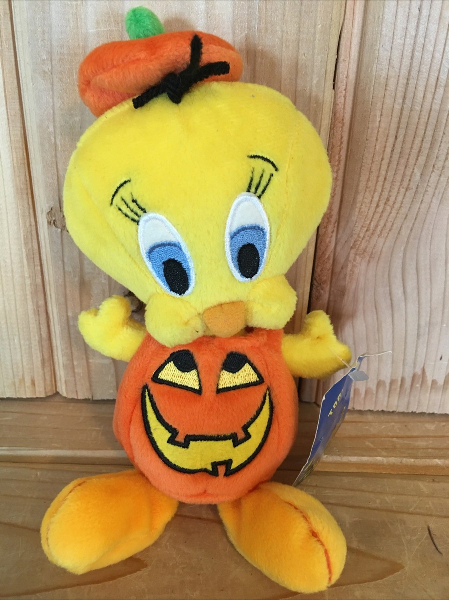 Tweety Bird Pumpkin Halloween Bean Bag Plush Warner Bros Tunes of Tweety Bird Pumpkin Halloween Bean Bag Plush Warner Bros Tunes of