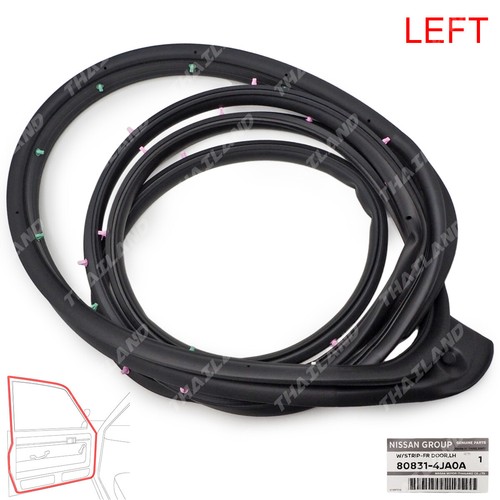For Nissan Navara NP300 D23 2015 - '22 Left Door Rubber Seal Weatherstrip - Picture 4 of 8