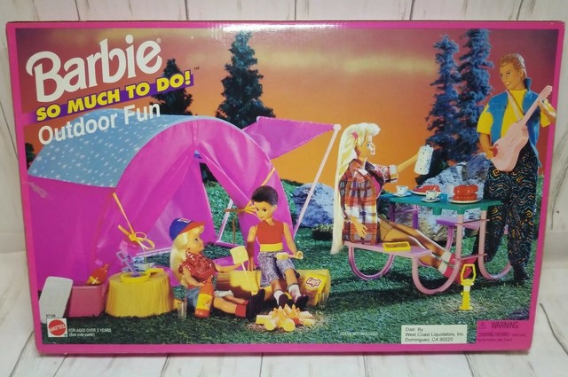 barbie camping tent playset