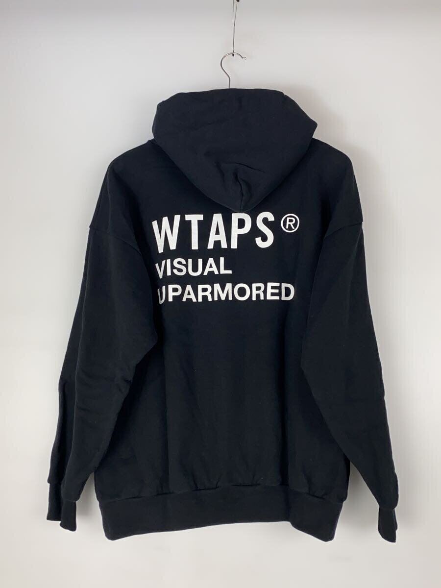 WTAPS◇VISUAL UPARMORED HOODY/HOODIE/2/cotton/black/222ATDT WTAPS◇VISUAL UPARMORED HOODY/HOODIE/2/cotton/black/222ATDT