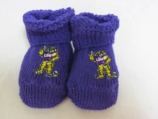 Louisiana State University - LSU Branded  *NCAA* Baby Booties BRAND NEW in BOX