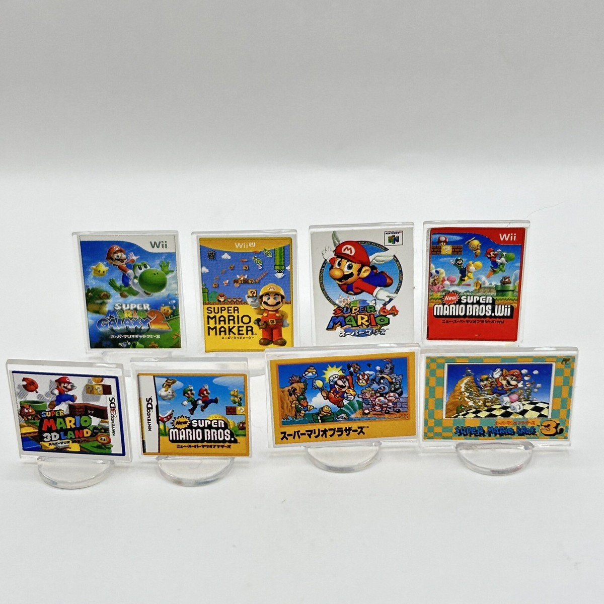 Super Mario Bros series Bottle Marker Game Mini Acrylic Stand Set