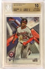 2018 Juan Soto Bowman Best Chrome BGS 10 PRISTINE #29 RC Rookie Mets