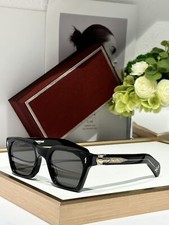 JMM Black Frame Gray Lens STERETT Unisex Square Sunglasses 52MM Multi-Colors