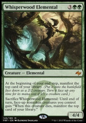 Magic the Gathering MTG Whisperwood Elemental (145) Fate Reforged   LP