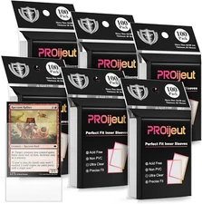 600 Pack Card Sleeves Clear, Perfect Fit Inner Sleeves Ideal for Double-sleev...