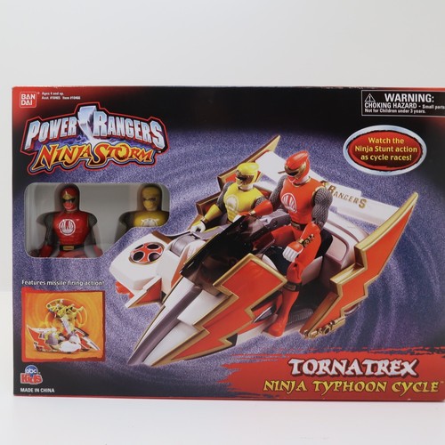 Figura de acción Power Rangers Ninja Storm Tornatrex Ninja Typhoon Cycle Set - Imagen 7 de 11
