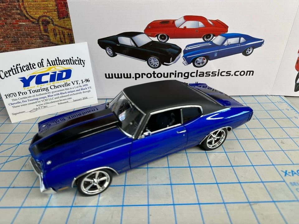 Масштаб 1/18, YCID/Pro Touring Classic, 1970 Chevelle с Виниловым Верхом! - Изображение 3 из 4