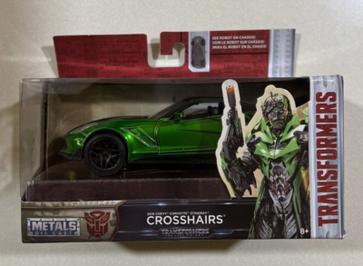 JADA TRANSFORMERS 5 2016 CHEVROLET CORVETTE CROSSHAIRS GREEN 1/32