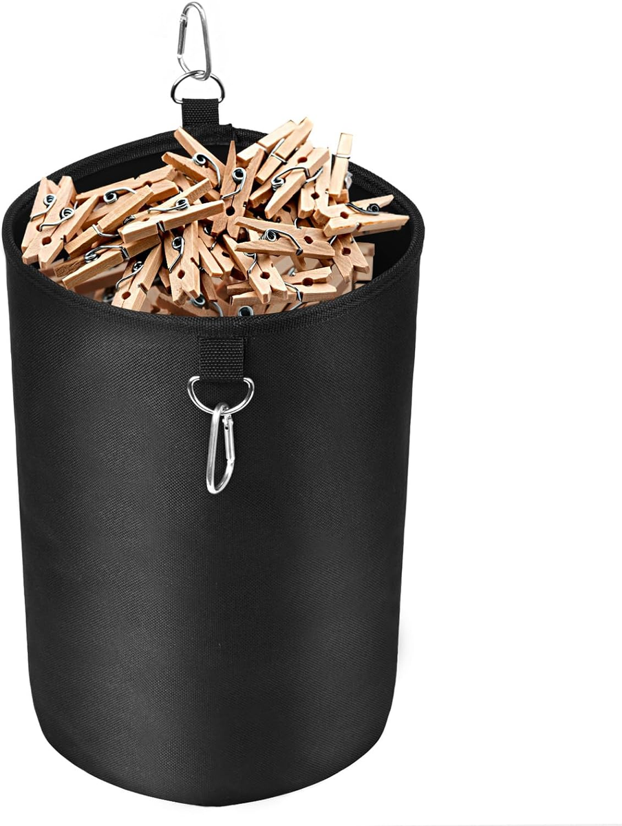 Porta Mollette Da Bucato Aieino - Impermeabile, Con Moschettone, Fino A 200 Mollette - Foto 3