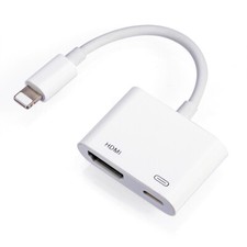 Supports iPhone, iPad, iPod to HDTV, 8-pin to HDMI Digital AV Adapter, 4K UHD