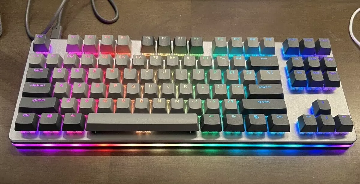 Drop CTRL Mechanical Keyboard Space Gray / Cherry MX Brown RGB (Tactile) Switch