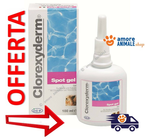 Icf Clorexyderm Spot Gel 100 Ml - Desinfektionsgel FüR Hunde Und Katzen-image