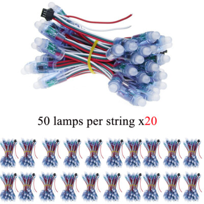 1000pcs 5V 12V WS2811 IC RGB Full Color Pixel LED light Lamp Digital Addressable