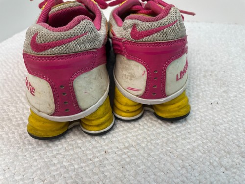 Nike Shox Turbo+ VI ID Womens 7.5 Running Shoes Pink Yellow Sneakers 326907-993 - Picture 10 of 11