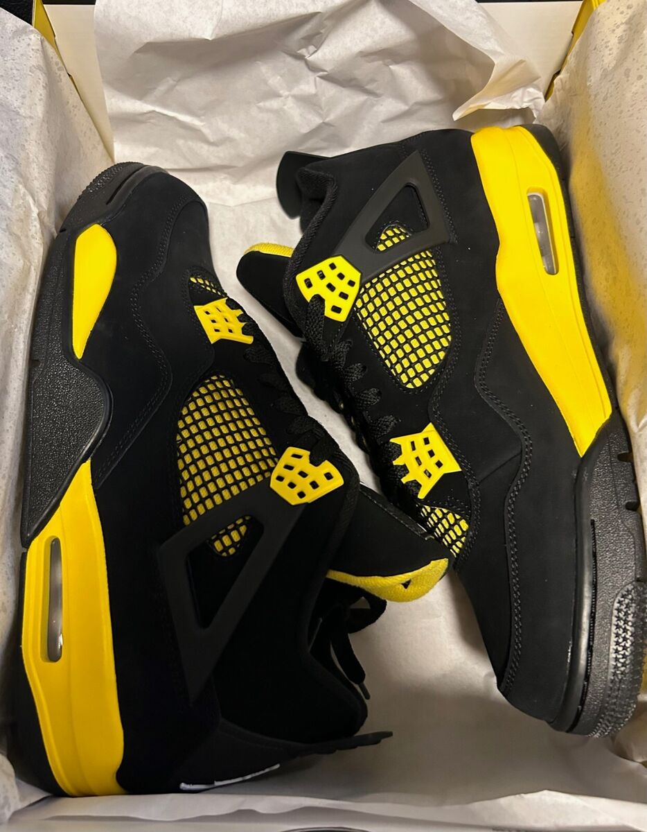 Nike Air Jordan 4 Retro Thunder 2023 Men Various Sizes Nike Air Jordan 4 Retro Thunder 2023 Men Various Sizes