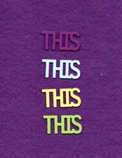 THIS  2 die cuts scrapbook cards