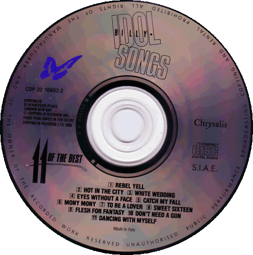 BILLY IDOL - CD - IDOL SONGS - 11 OF THE BEST - SAMMLUNGSAUFLÖSUNG (26) - Bild 7 von 35