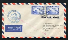 Zeppelin 1929 LZ 127 Sieger 26A America Flight Commercial Mail to Japanese Shop