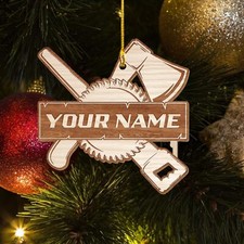Personalized Carpenter Christmas Ornament, Tool Set Carpenter Ornament 2022 Orna