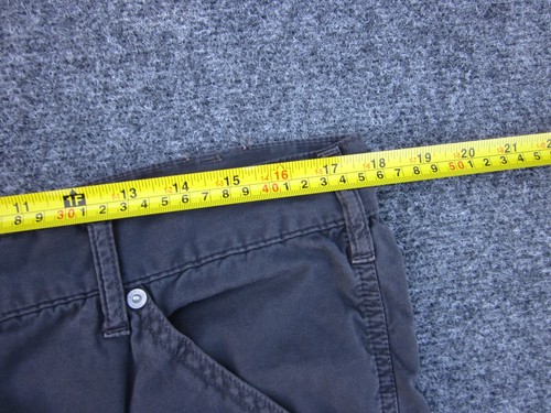 Armani Carpenter Trousers Mens W35 L31 Black Zip Fly Straight Cotton - Picture 10 of 15