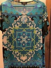 Melissa Paige 1X  Polyester Top 1X