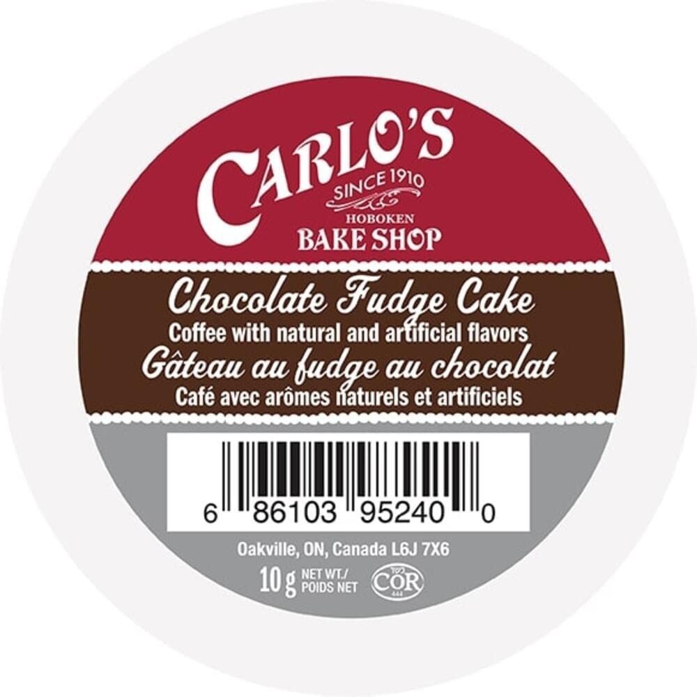 Carlo's Chocolate Fudge Cake Coffee 24 to 144 Keurig K cups 