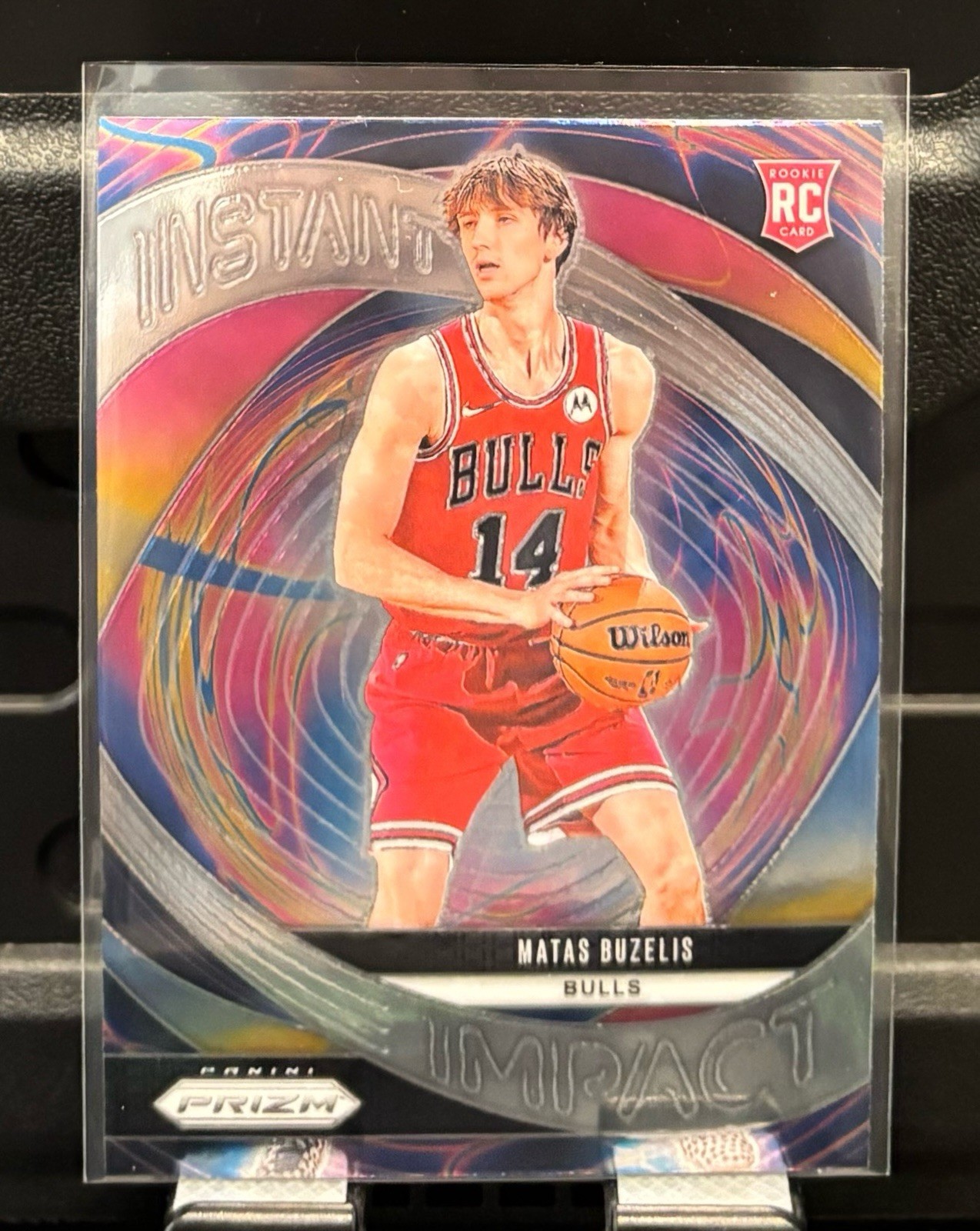 Matas Buzelis 2024-25 Panini Prizm Instant Impact Base RC #14 Bulls