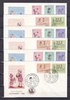 [LG80934] Belgium N°1399/1403FDC Children First Day Cover COB € 12,00 UNG