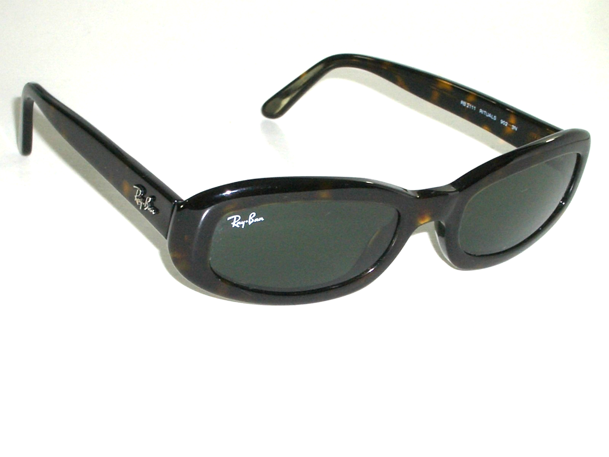 LADIES SMALL RAY BAN RB2111 902 SLEEK SHINY TORT G15 RITUALS