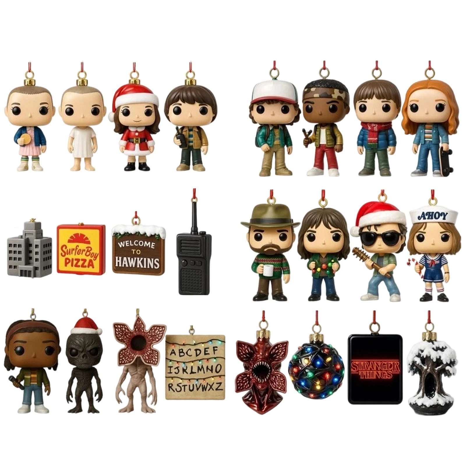 Countdown Stranger Things 2D Acrylic Advent Calendar 2025 24 Days Festive 2D Flat Blind Box