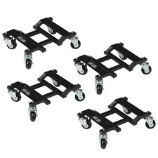 Car Dolly Set Of 4 6000 Lbs Capacity Heavy Duty Wheel Dollies Black Car Dolly Set Of 4 6000 Lbs Capacity Heavy Duty Wheel Dollies Black