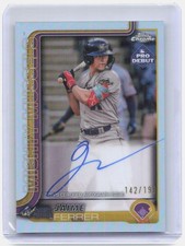 Jaime Ferrer 2025 Topps Pro Debut Chrome Autographs Refractor /199 On-Card AUTO!