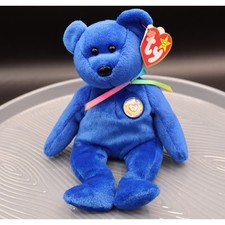 Vintage Ty Original Beanie Baby Clubby Official Club Bear No UPC Code