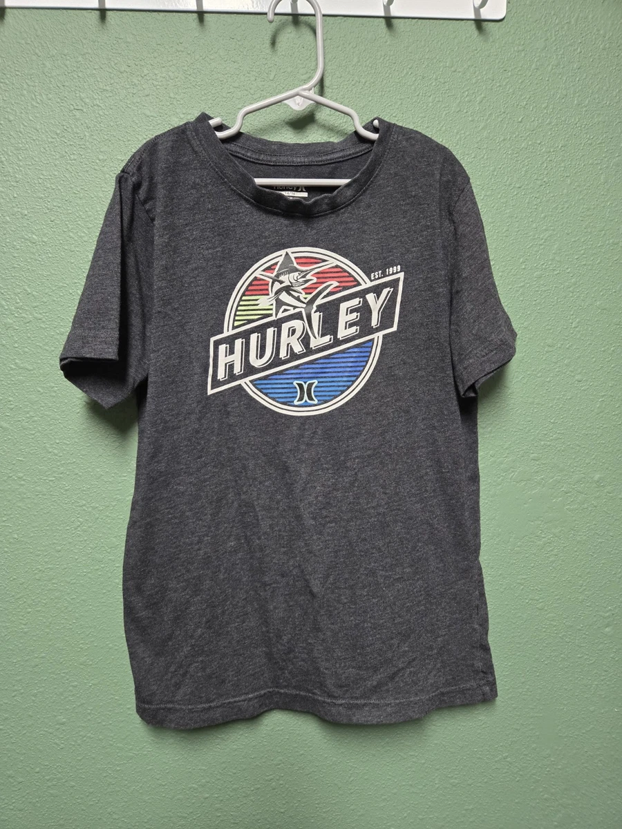 Little Boys - Hurley Winter Icon Hooded Sweatshirt - Boy's Sweatshirts in Charcoal Heather