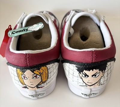 Haikyuu Anime Custom Hand Painted Vans Womens 9 Comfy Cush Old Skool Shoes