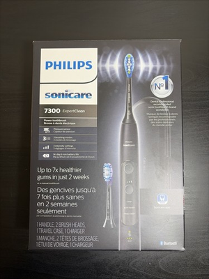 #ad Philips Sonicare 7300 Expert Clean Electric Toothbrush Black BRAND NEW SEALED $99.99
