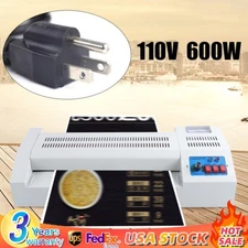 A3 A4 Thermal Laminating Machine 600w 4 Roller 12.6inch Width Laminating Machine