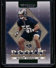 2002 Donruss Rated Rookie Robert Thomas St Louis Rams Football RC Card #286. rookie card picture