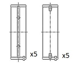 FAI AutoParts BM1029-STD Kurbelwellenlager für ALFA ROMEO,CHEVROLET,CHRYSLER,CIT