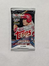 2018 Topps Series 1 Baseball 10 Card Pack From Blaster Box- (1) SEALED Pack