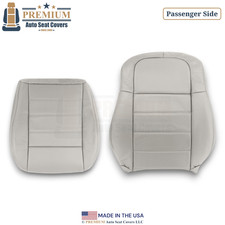 2005-2008 For Dodge Magnum Leatherette Passenger Side Seat Covers Lt Graystone